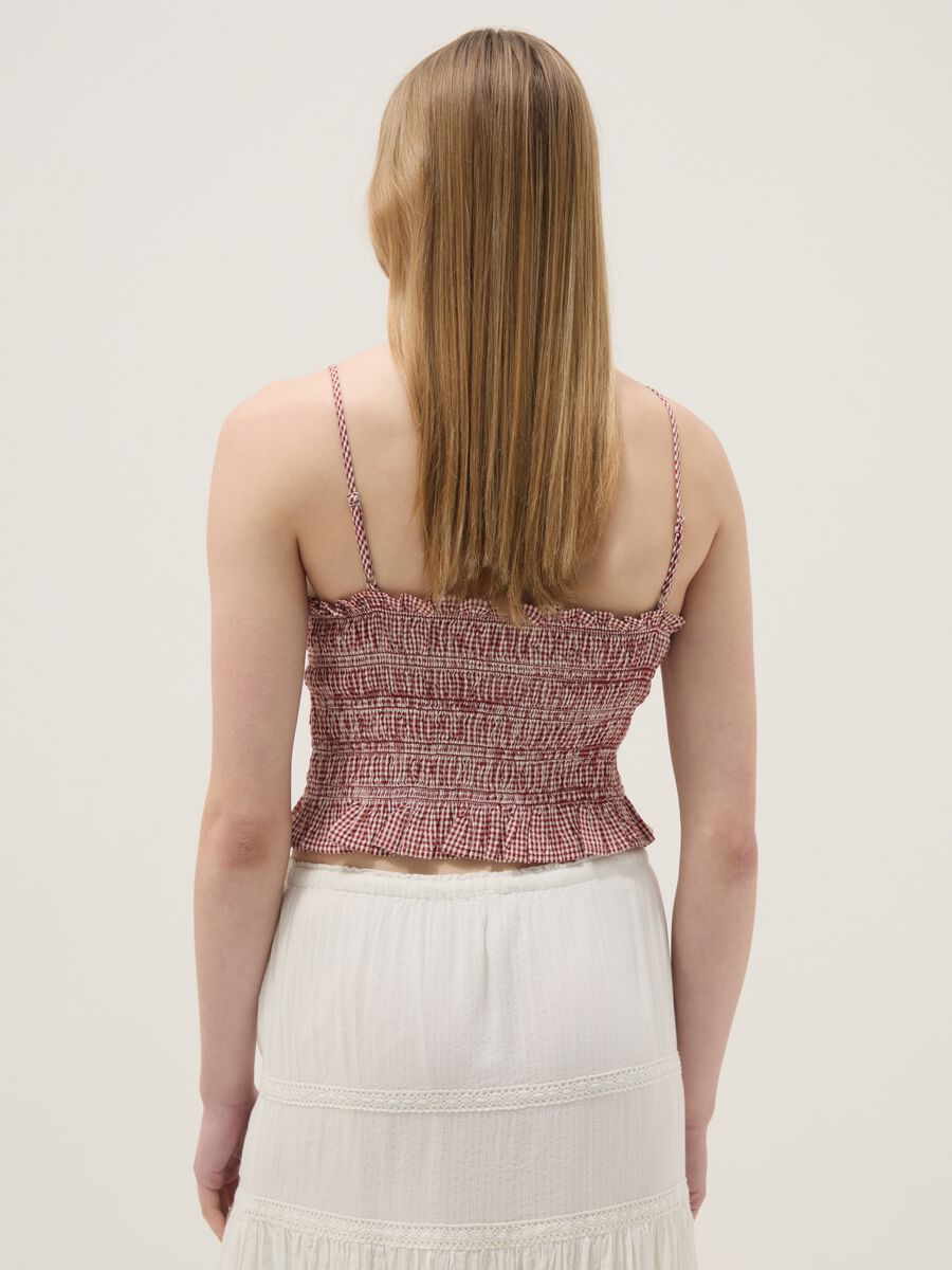 Tank top in puro cotone a righe multicolor slim fit_3