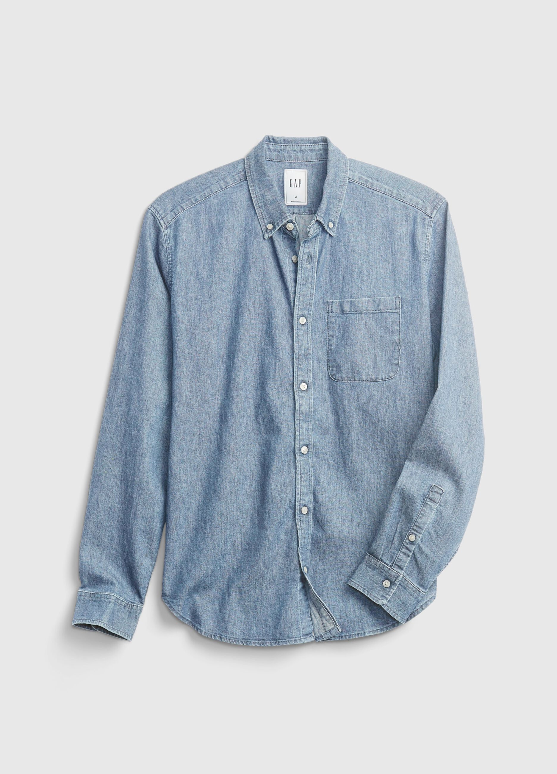 Denim shirt with pocket