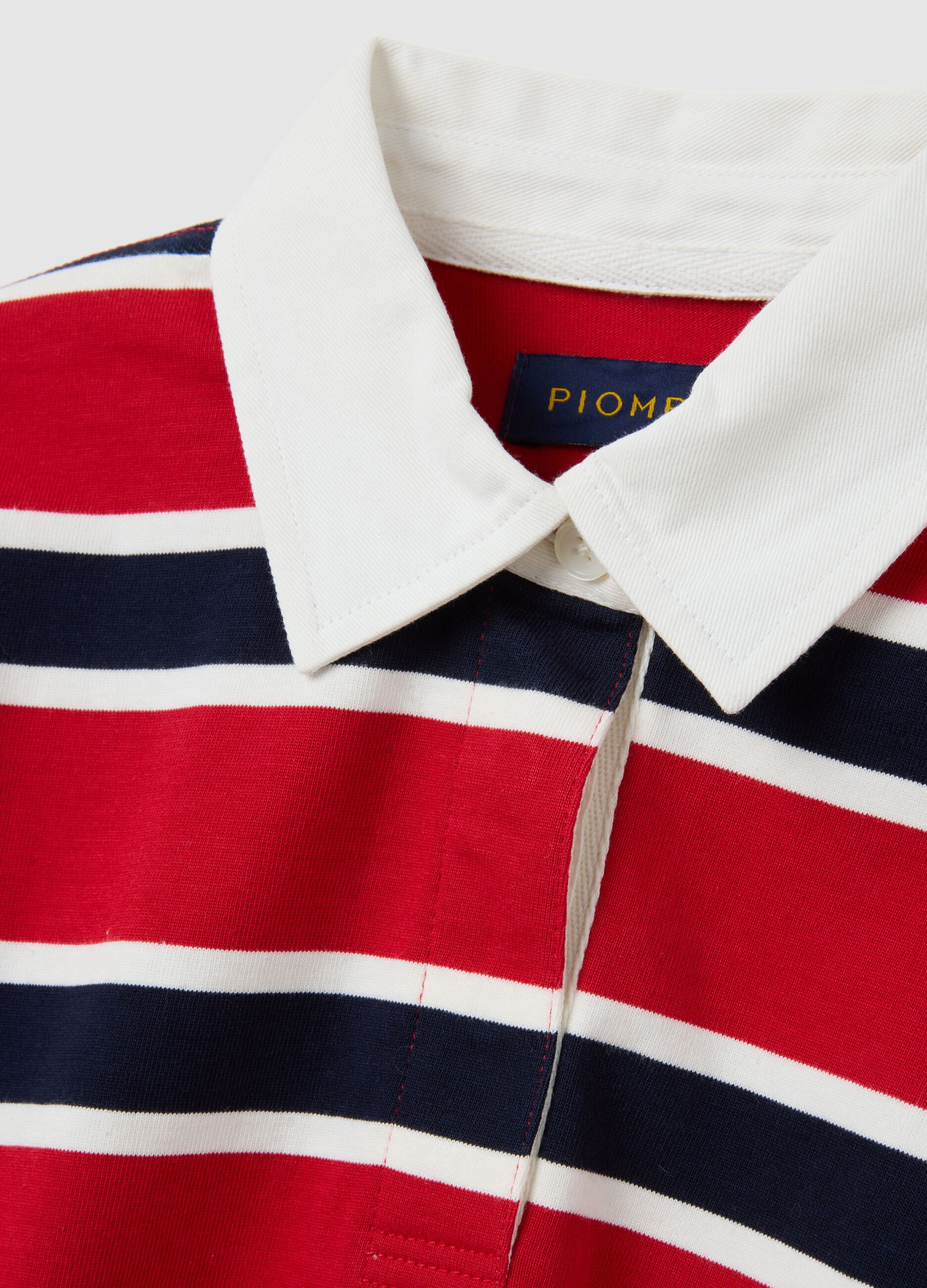 Polo in puro cotone multicolor a righe regular fit