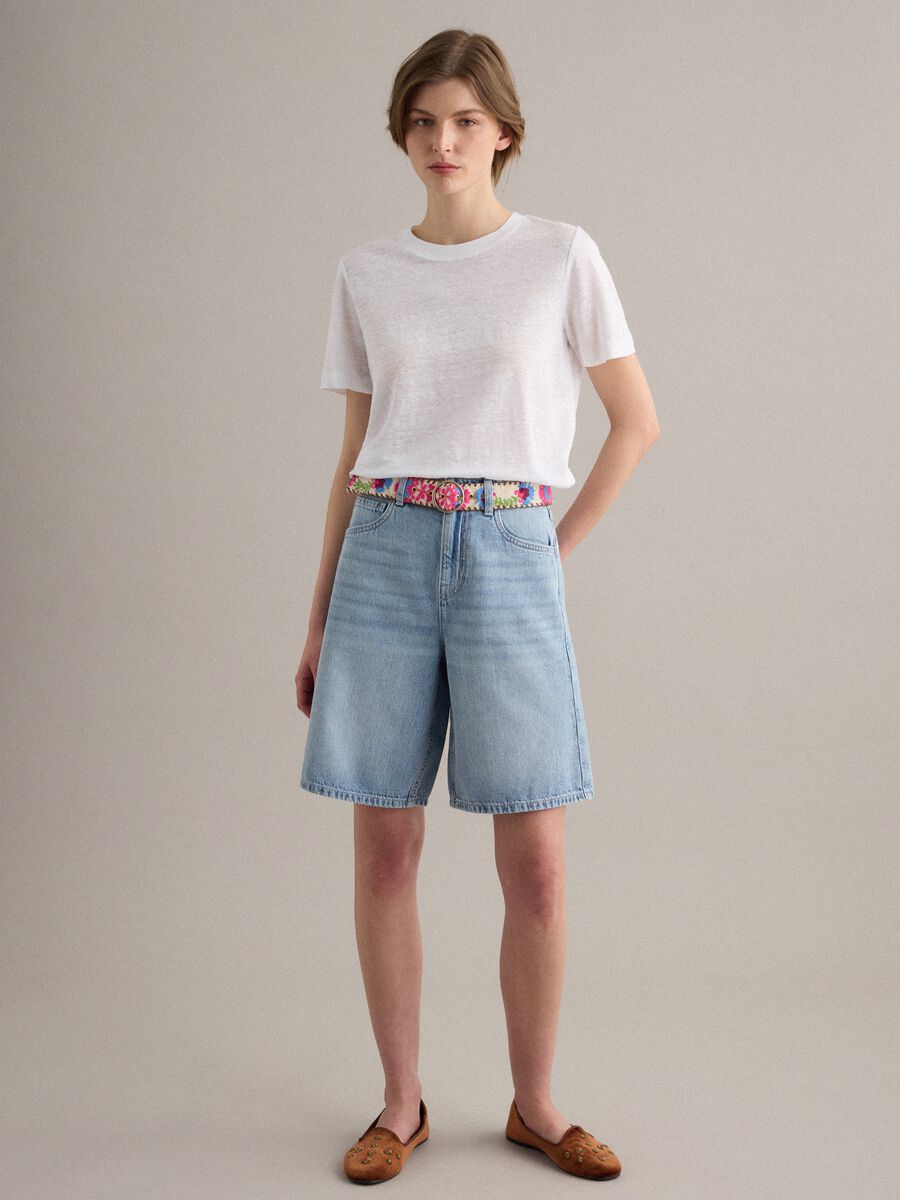 Multicoloured pure cotton belt with embroidery_1