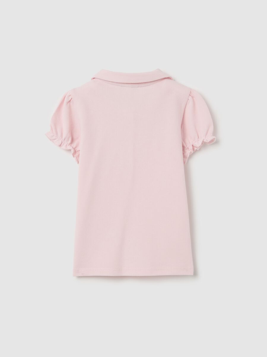 Piquet polo shirt with rounded collar_1