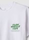 T-shirt bianca in puro cotone con stampa regular fit_5