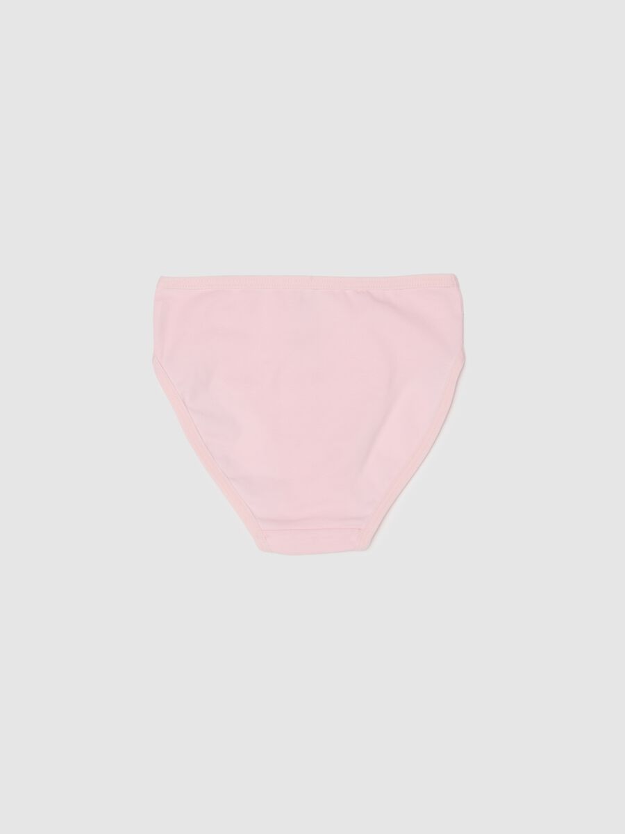 Mutandine in cotone elasticizzato rosa da bambina regular fit con unicorno_1