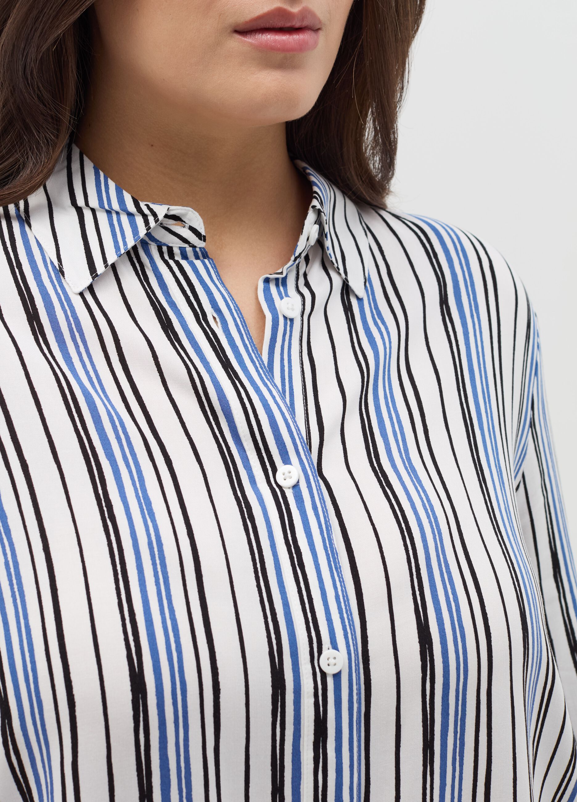 Camicia in viscosa Curvy