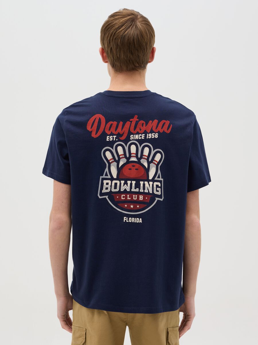 Cotton T-shirt with "Bowling Daytona" print_3