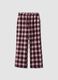 Multicolour checked organic cotton pyjama bottoms_4