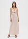 Women's long dress in pure multicolour viscose slim fit_0