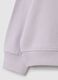 Girl's violet pure cotton sweatshirt regular fit with text_3