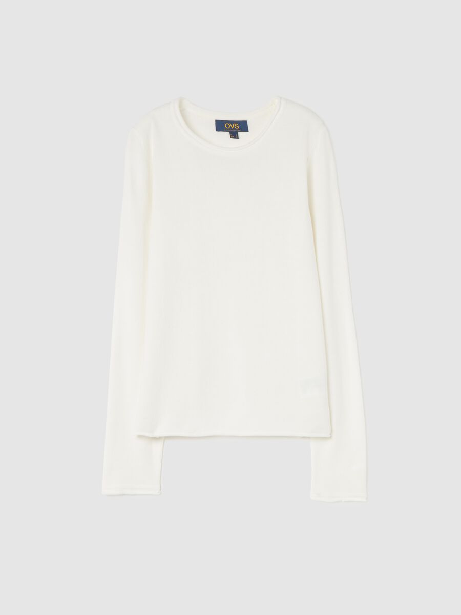 Top with round neck and small fold_4