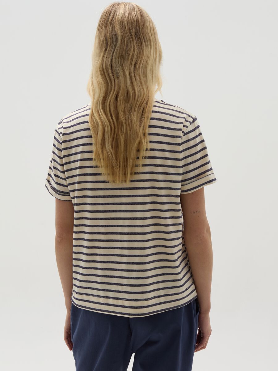 T-shirt with thin stripes and lurex_2