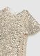 Regular fit beige girl's dress with sequins_3
