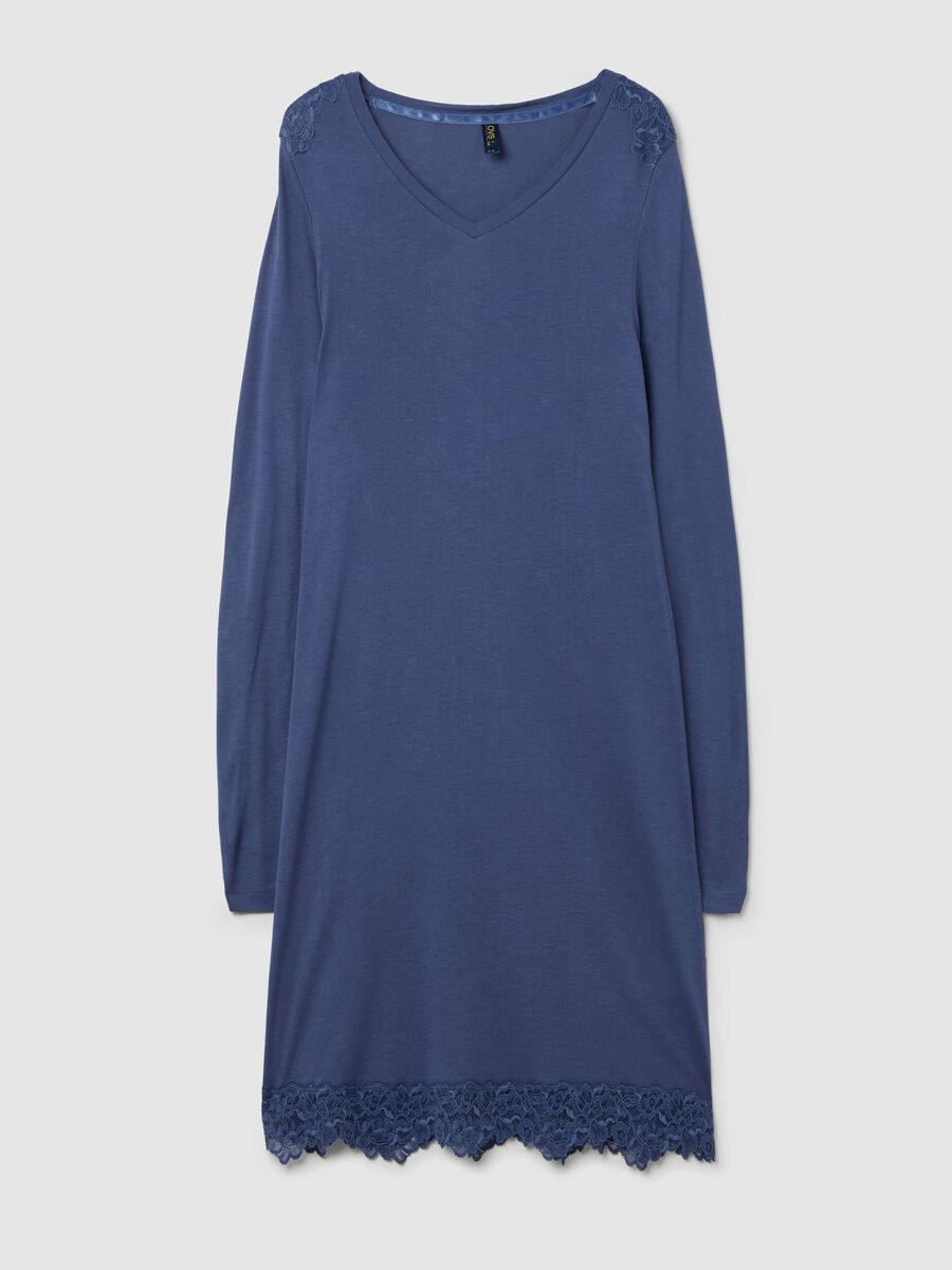 Nightdress with lace insert_4