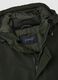 Green padded jacket regular fit with zip and hood_1