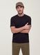 Men&rsquo;s black pure cotton regular-fit short-sleeve T-shirt_0