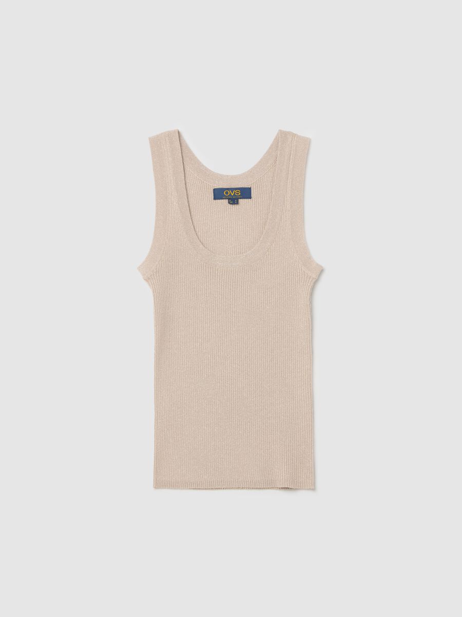 Ribbed lurex tank top_4