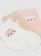 Multipack of five multicolour short socks in stretch organic cotton_1