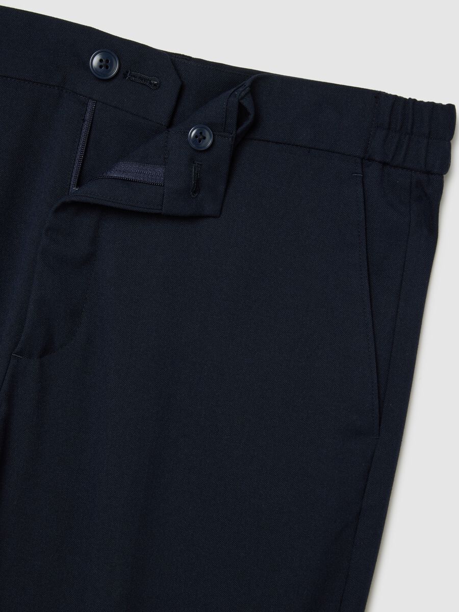 Pantaloni blu regular fit_1