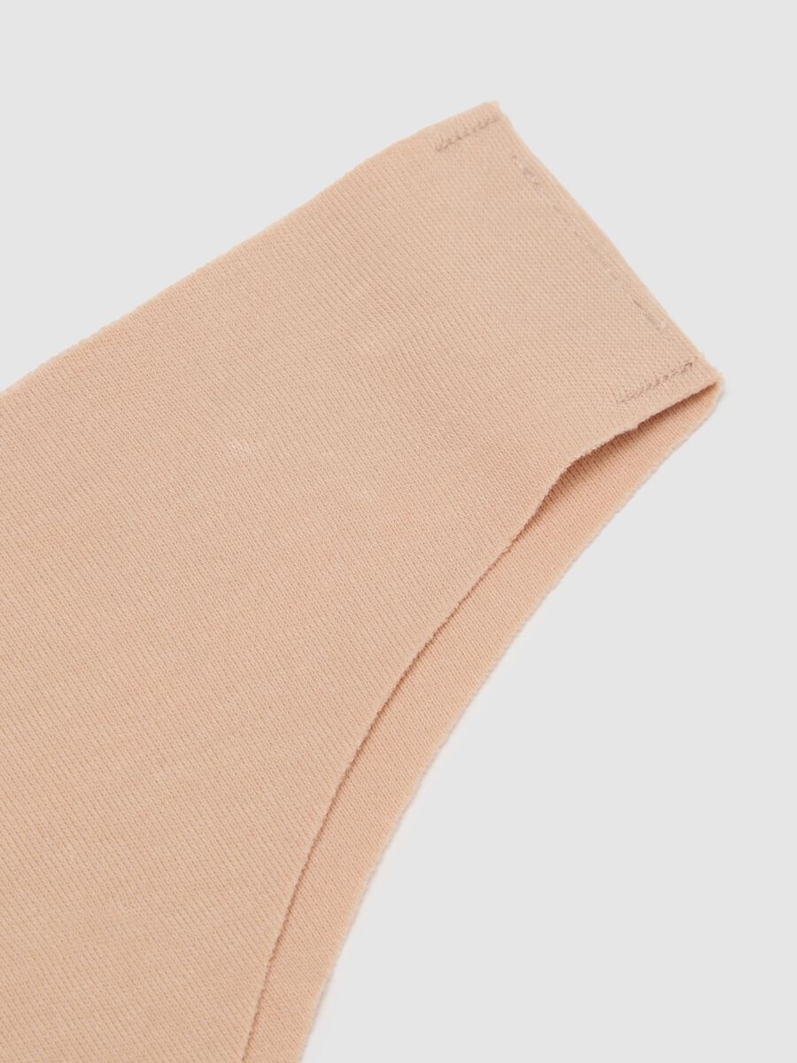 Slip tanga in cotone beige regular fit_5