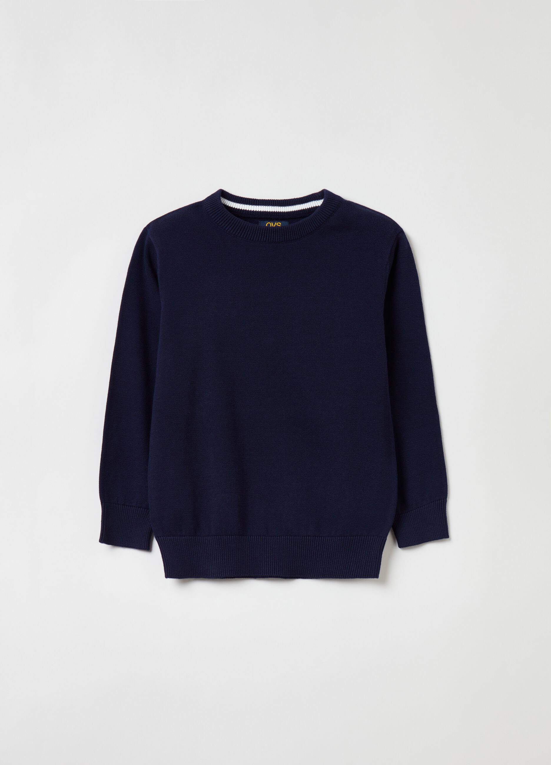 Pullover girocollo in cotone_0
