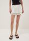 White cotton-viscose blend mini skirt with ruffles_1