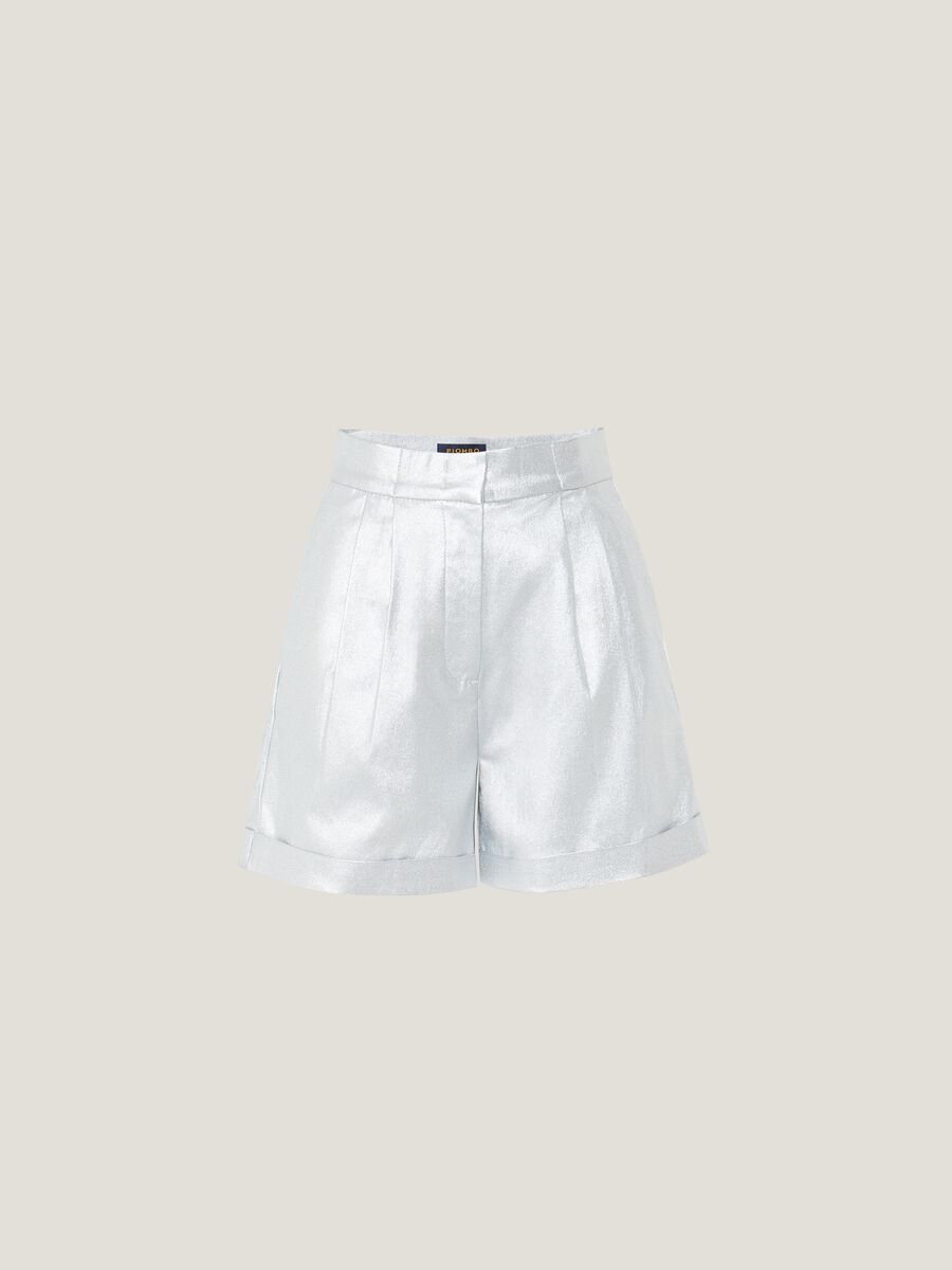 Shorts effetto metallizzato_5