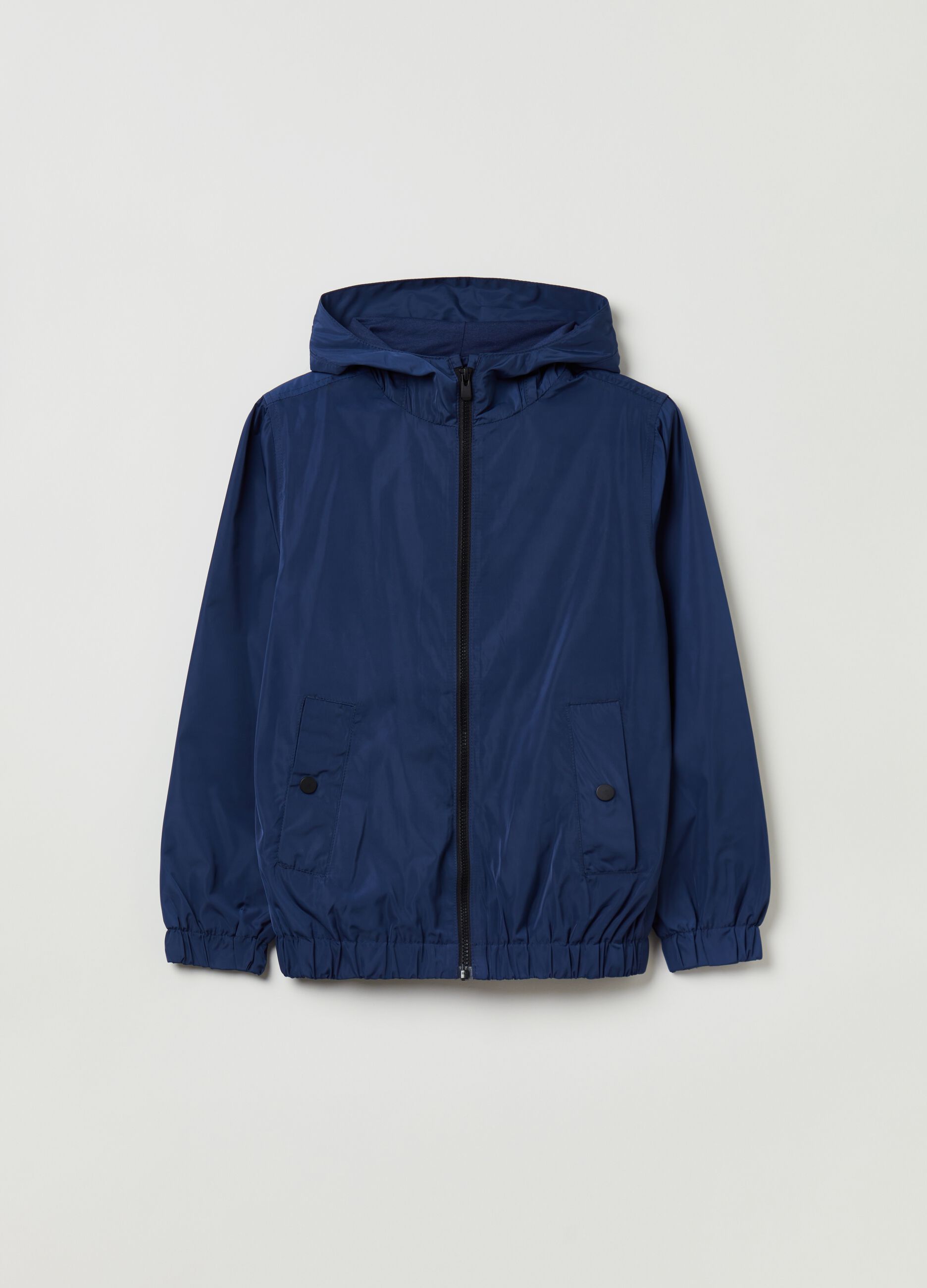 Waterproof jacket with hood