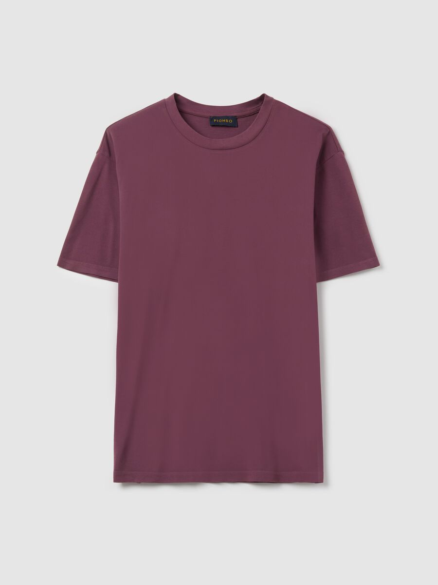 Solid colour cotton T-shirt_4