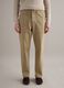Beige Regular Fit Cotton and Linen Trousers_1