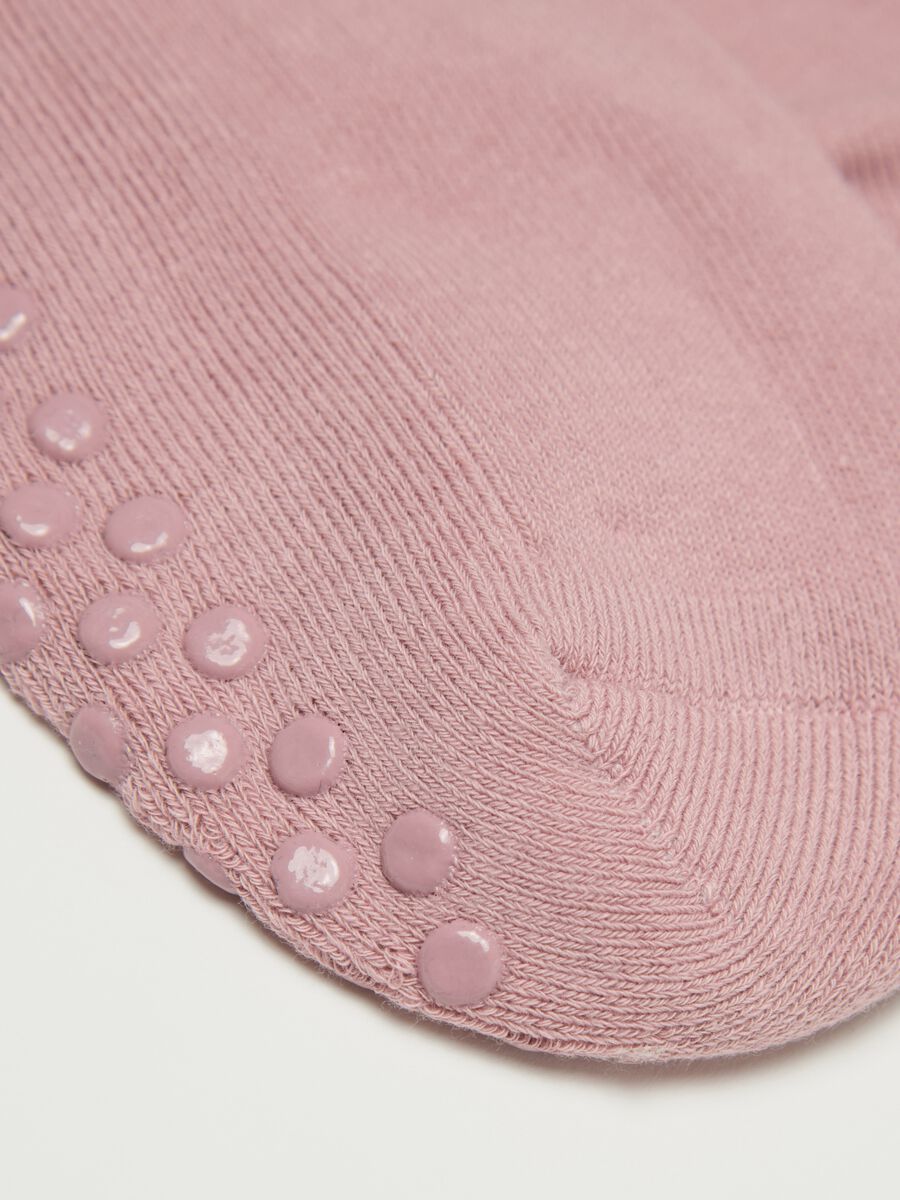Short pink slipper socks_2
