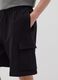 Cargo Bermuda shorts in fleece_3