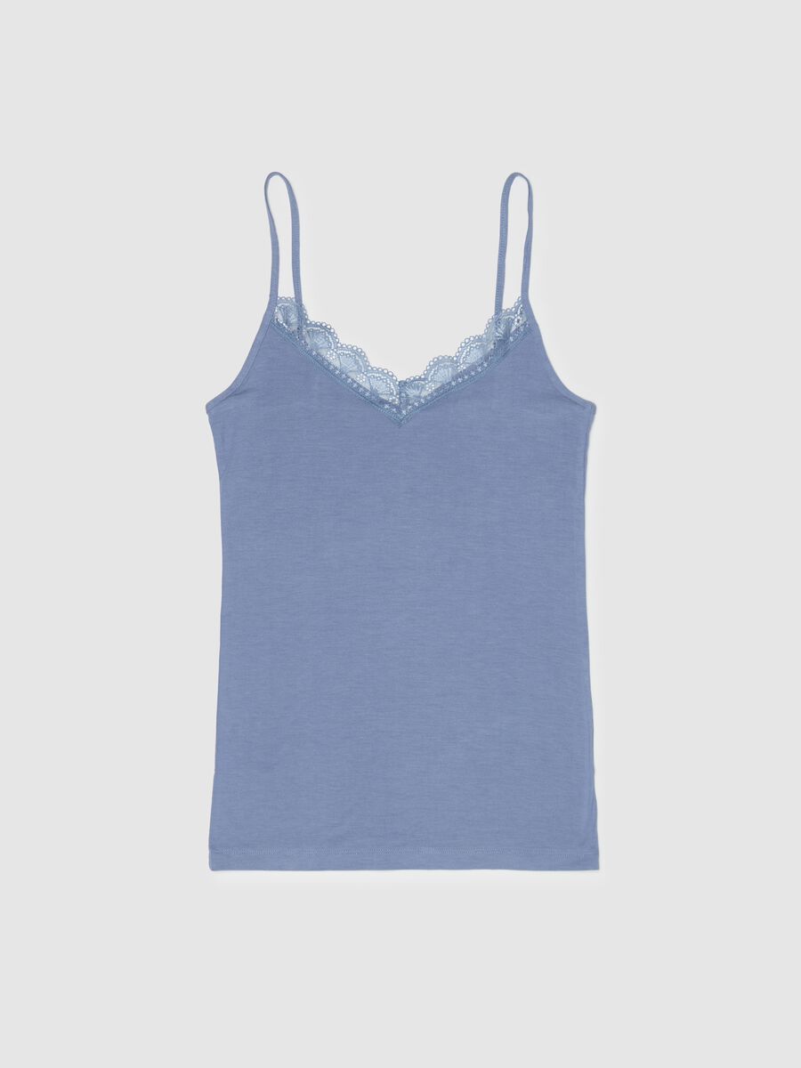 Vest with V neck and lace_4