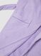 Purple organic cotton hooded bathrobe for girls_3