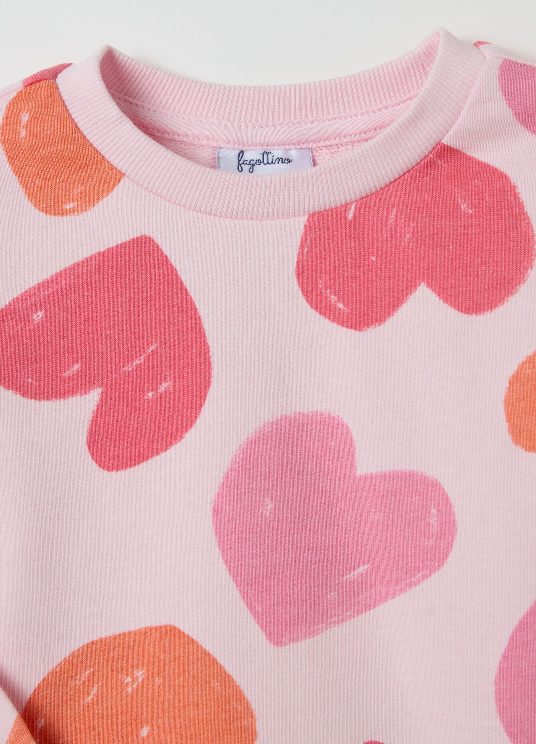 French terry sweatshirt with print