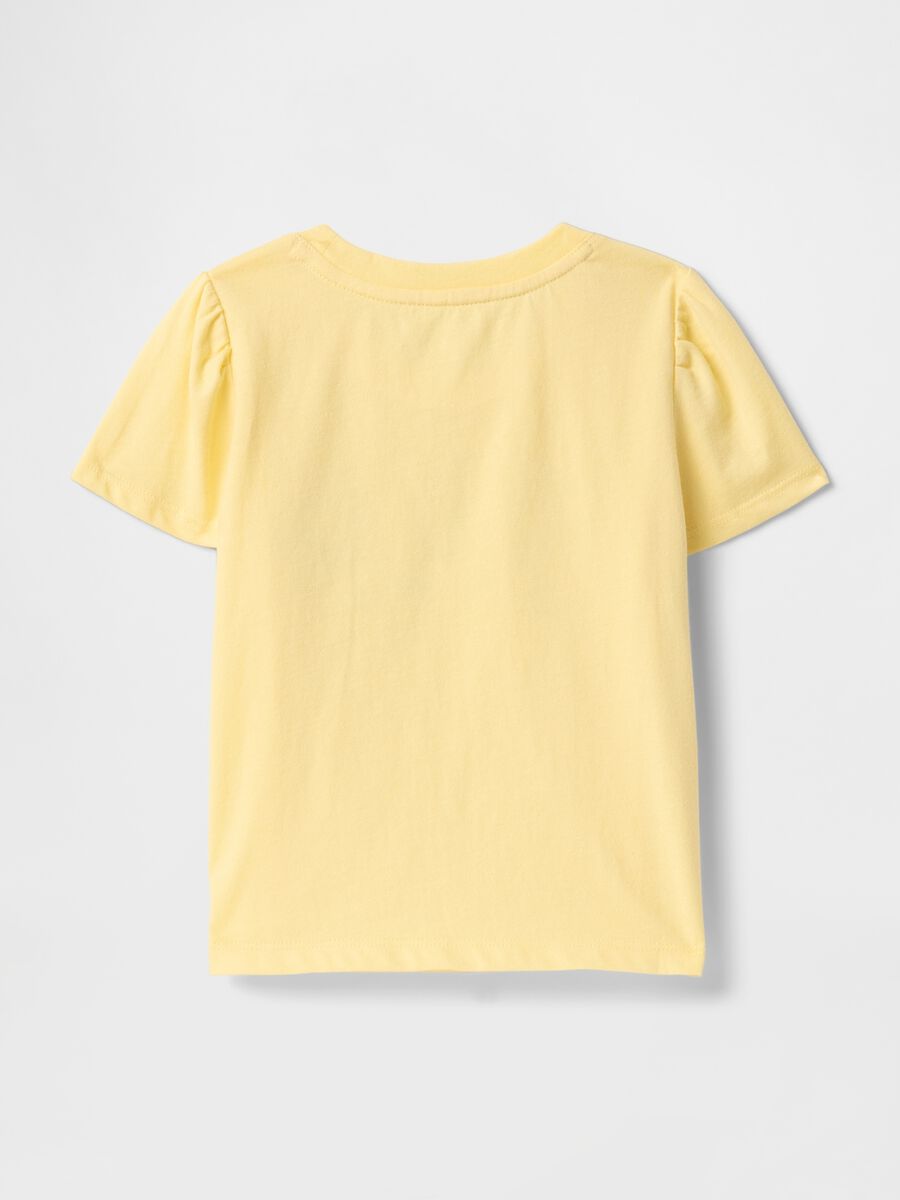 Yellow Cotton Short Sleeve T-shirt GAP Kids_1