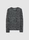 Grey long-sleeve t-shirt with leopard print_4