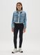 Girls' Black Stretch Cotton Treggings_0