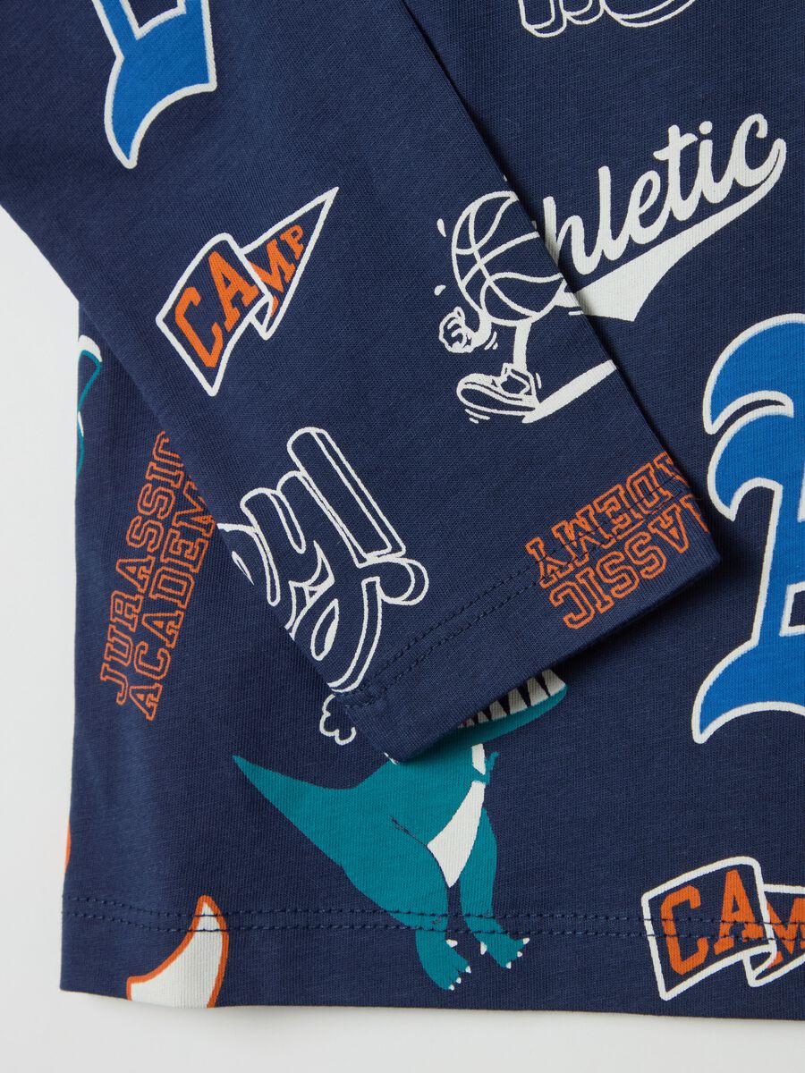 T-shirt with long sleeves and all-over print_2