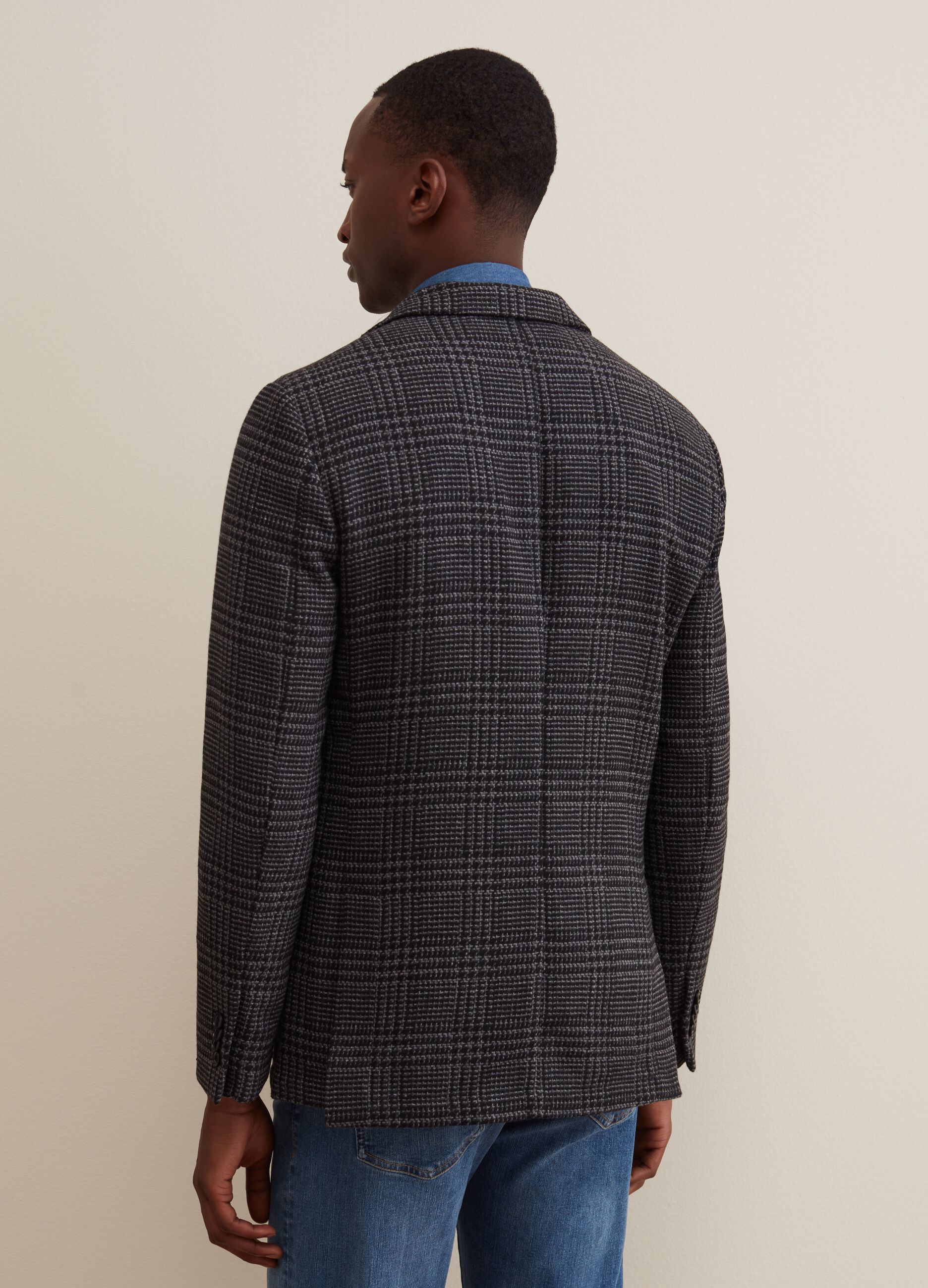 Blazer monopetto in principe di Galles_2
