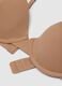 Beige full coverage bra with padded cups_1