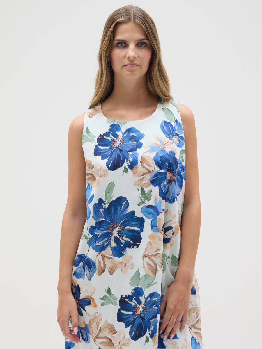 Women's Multicolour Cotton Dress Regular Fit_1