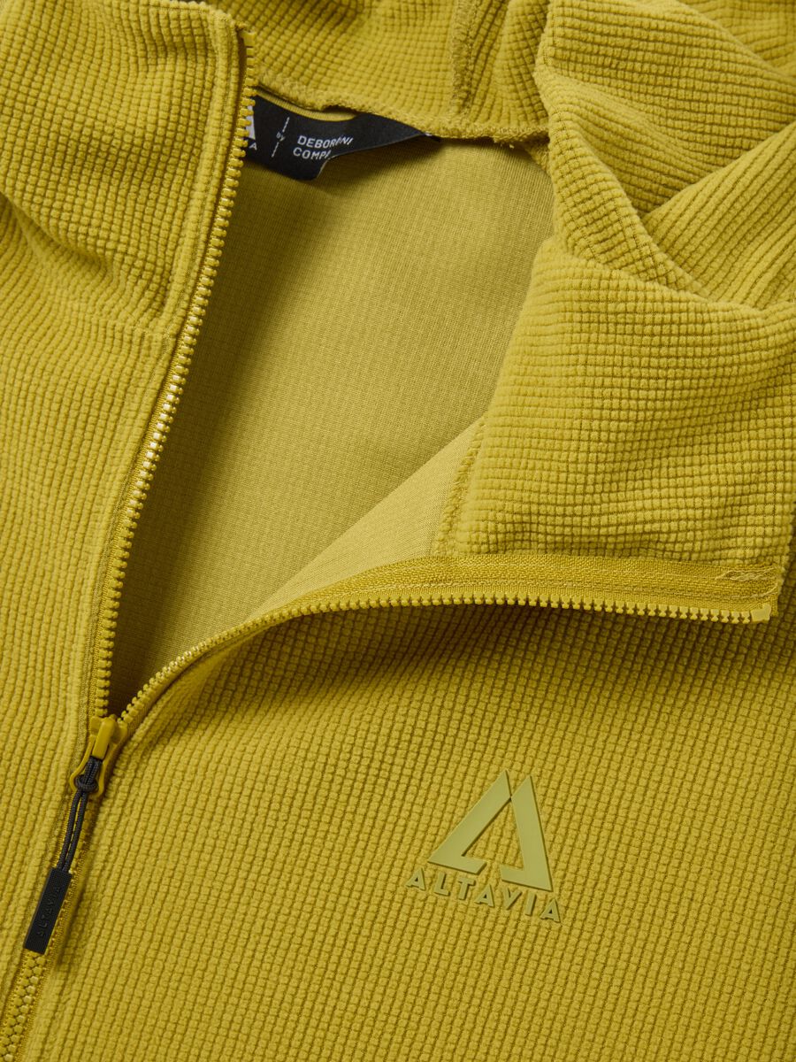 ALTAVIA WITH DEBORAH COMPAGNONI Full Zip Waffle Fleece Hoodie_5