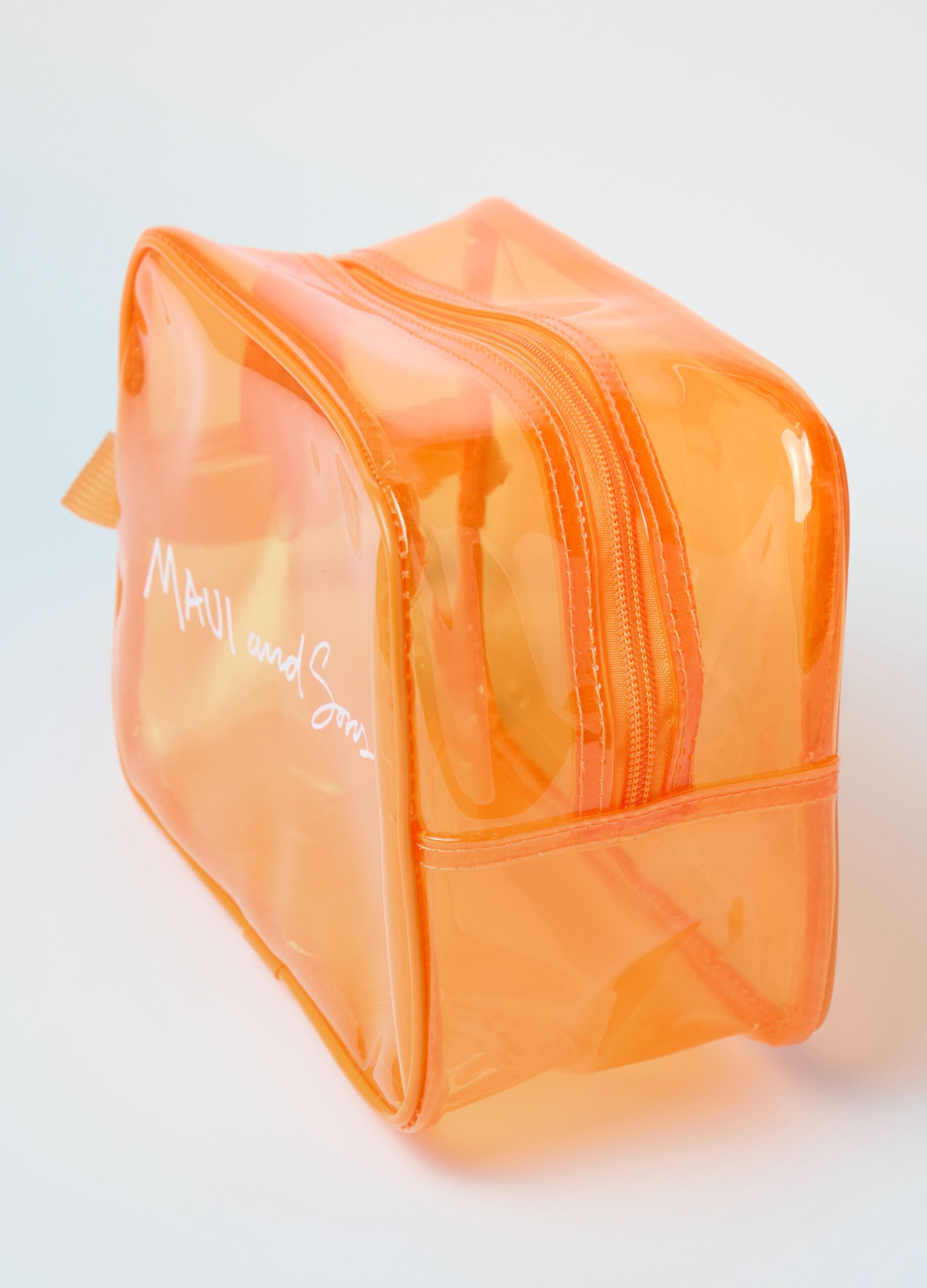 Transparent Orange Beauty Case Maui