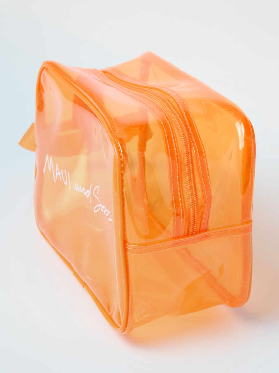 Transparent Orange Beauty Case Maui_2