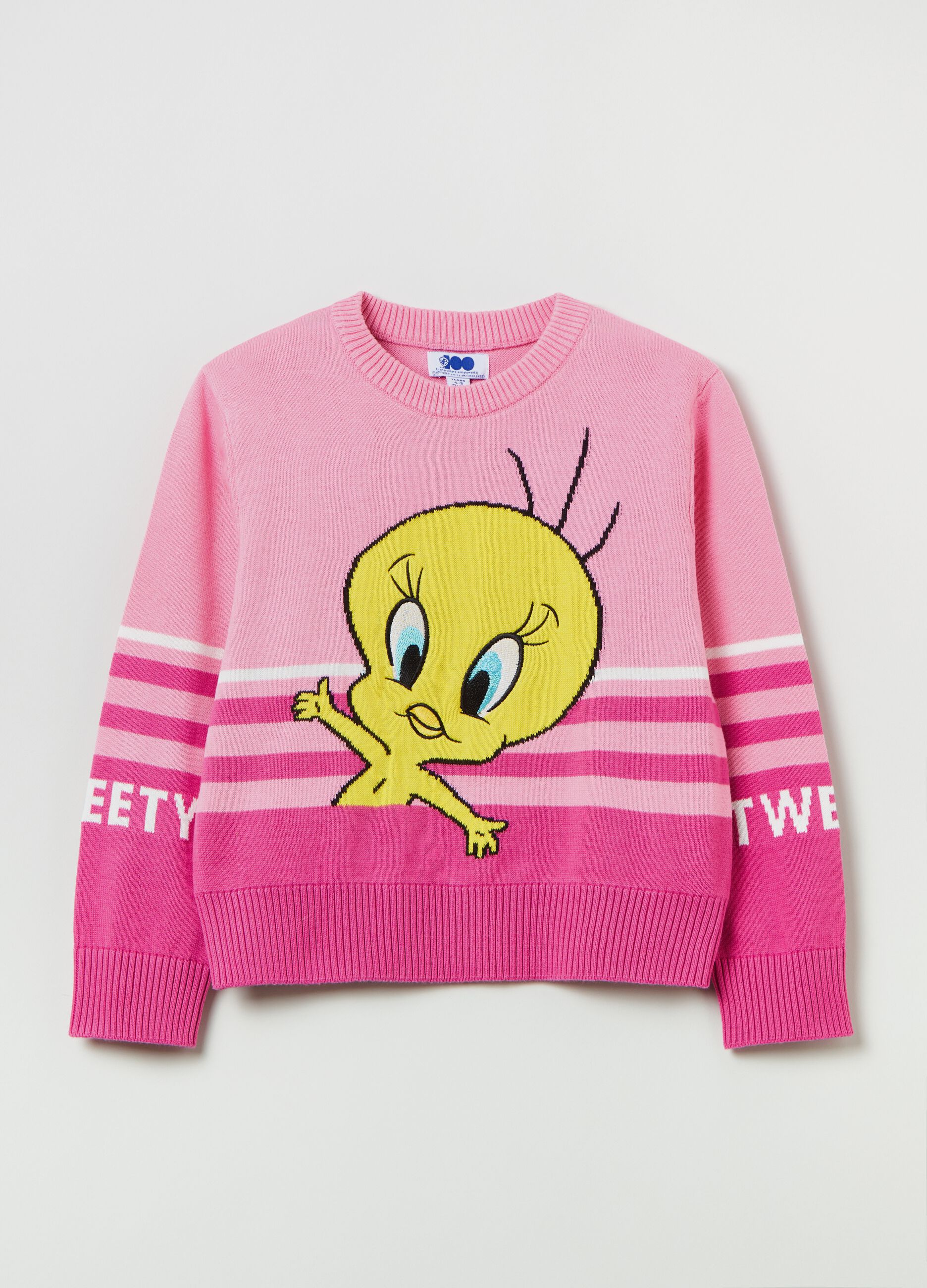 Pullover in maglia con disegno Titti_0
