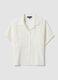 White regular-fit linen and viscose blend shirt_4
