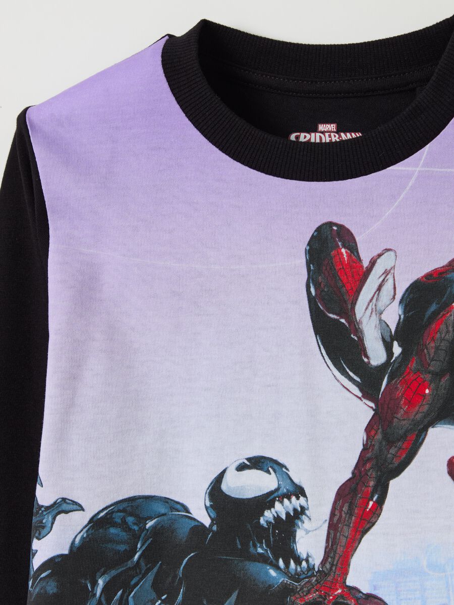 T-shirt with long sleeves and Spider-Man print_2