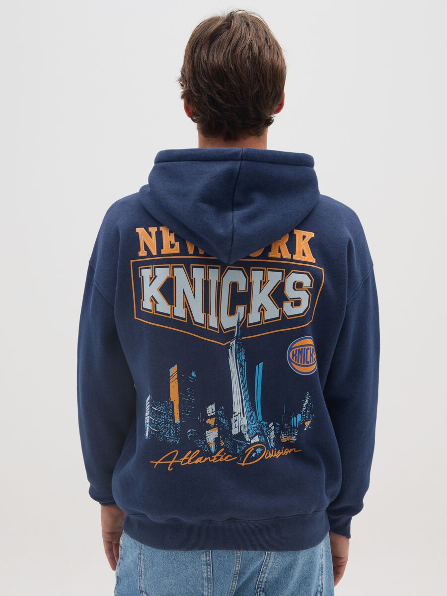 Blue Cotton Blend New York Knicks Sweatshirt_2