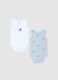 Bipack body in puro cotone multicolor da neonato con stampe Topolino_0