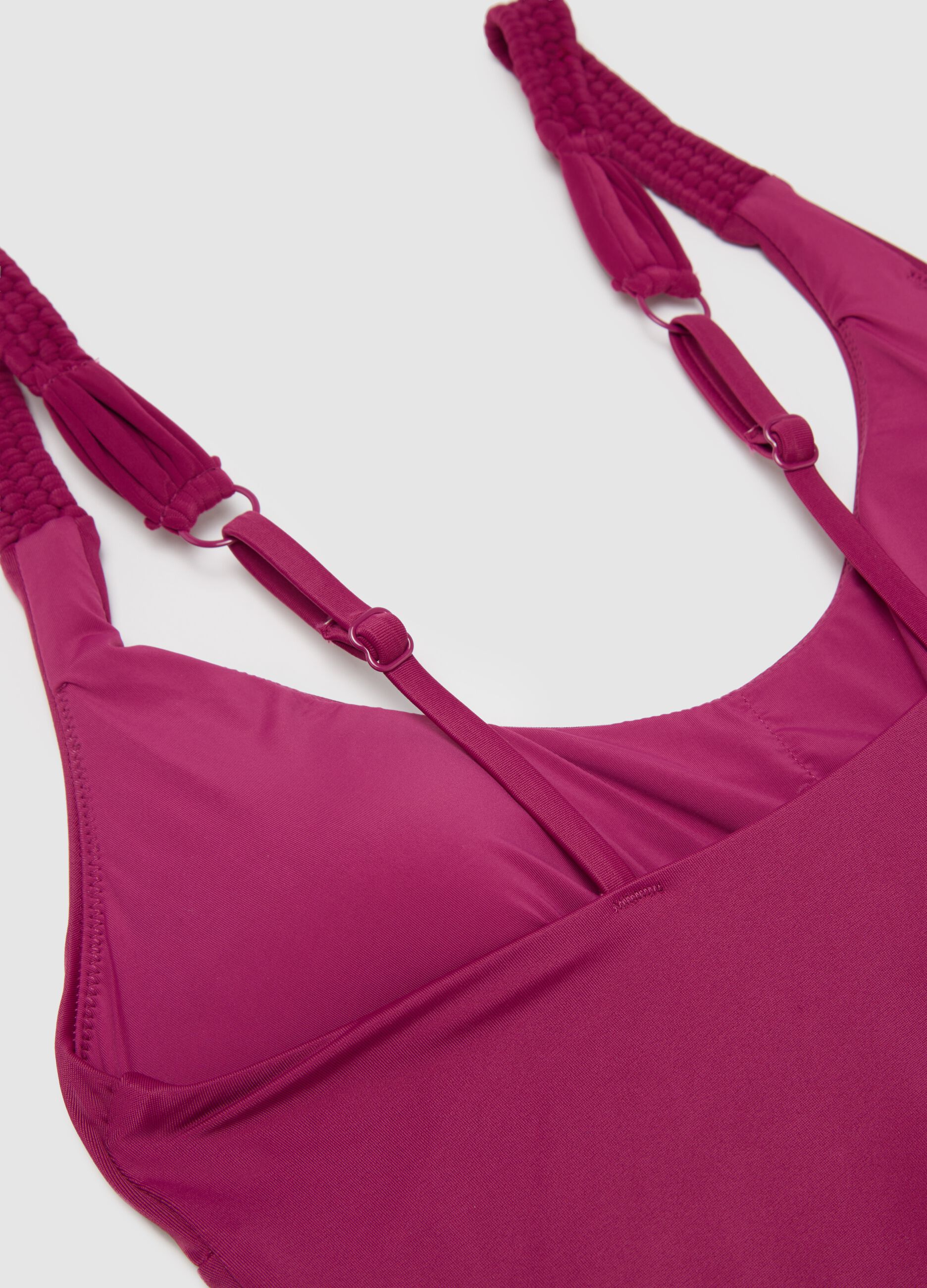 Costume intero da donna in tessuto elasticizzato viola