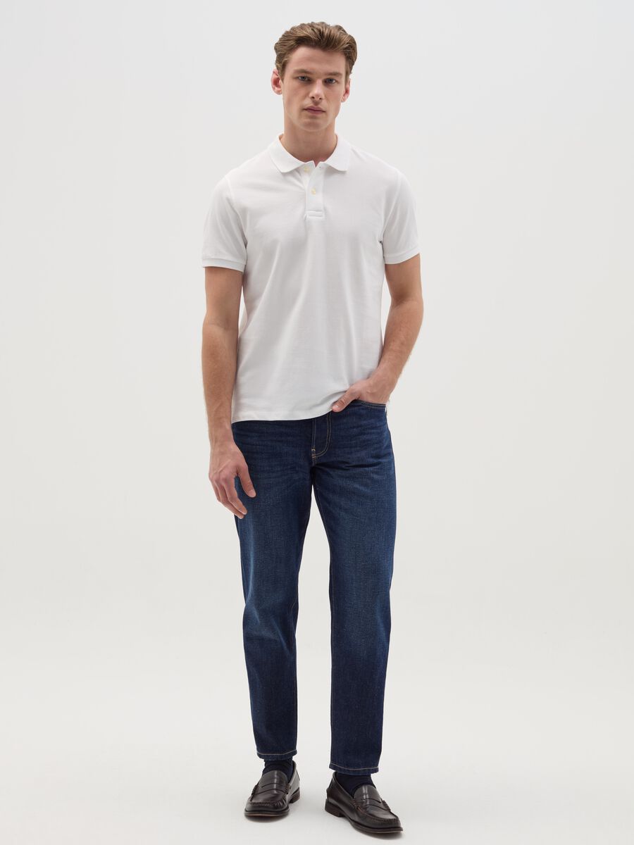 Polo shirt in organic cotton piquet_1
